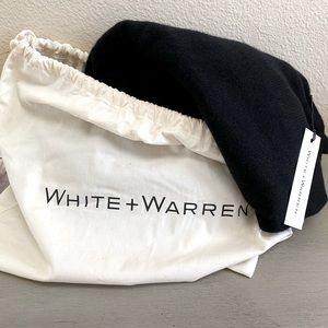 White + Warren Black Cashmere Travel Wrap- NEVER WORN.